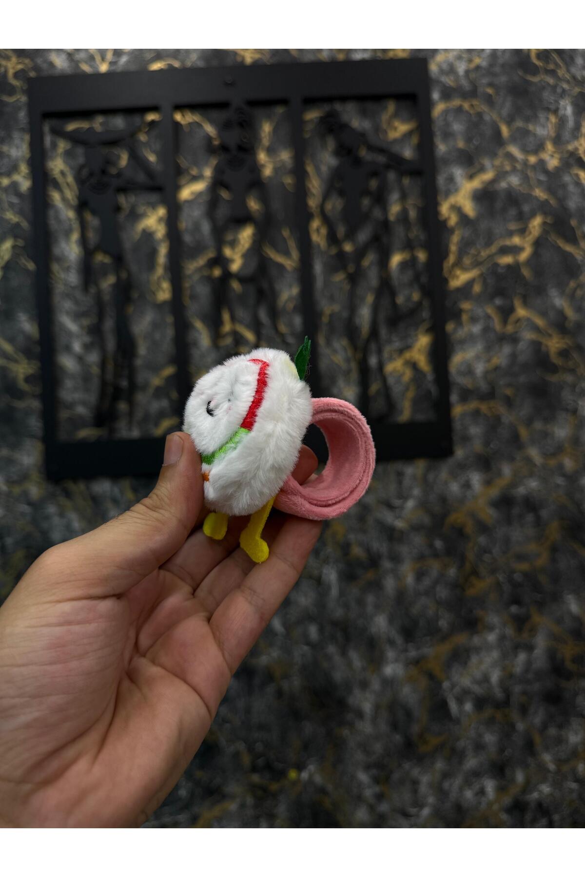 Snail Peluş Bileklik Oyuncak – Bileğe Vurunca Sarılan Slap Bileklik, Çok Amaçlı Saç Tokası
