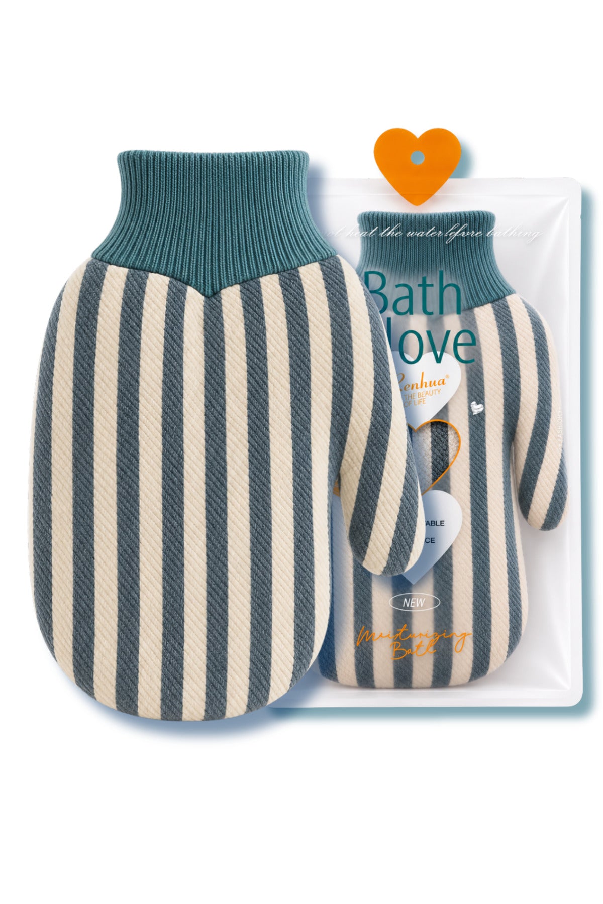 1 Adet Zebra Premium Banyo Duş Kesesi Peeling Eldiveni %100 Natural Normal Ciltler Için