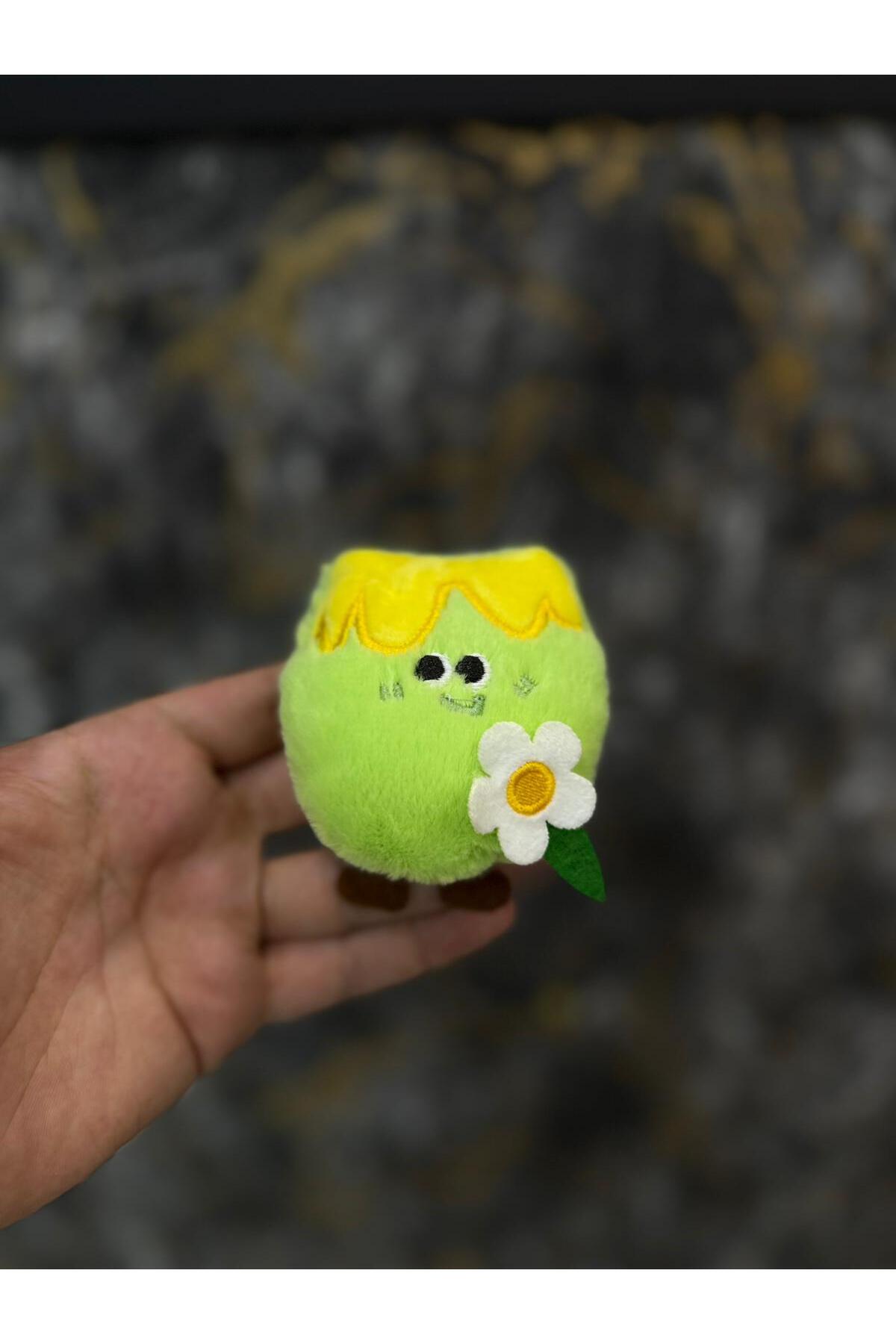 Avokado Peluş Kola Sarılan Avokado Bileklik Oyuncak - Saç Tokası Çok Amaçlı Aksesuar