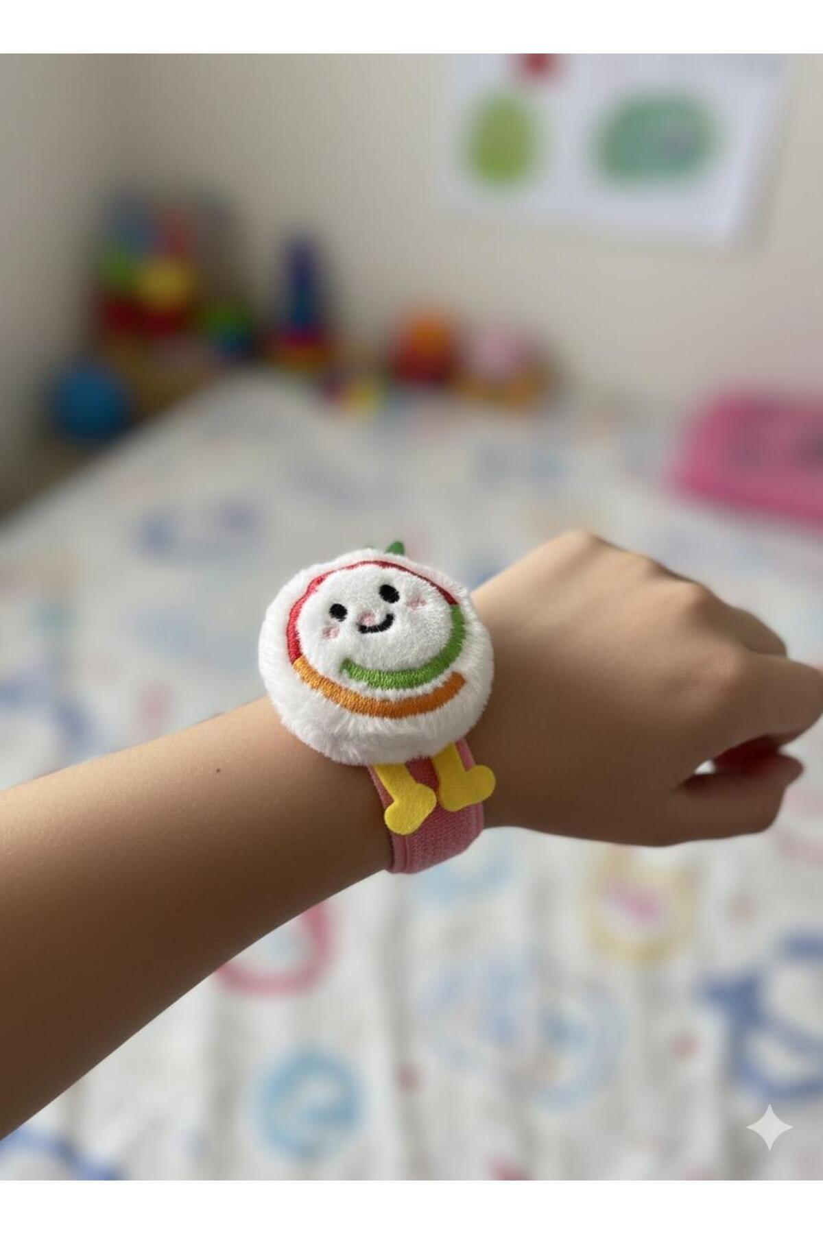 Snail Peluş Bileklik Oyuncak – Bileğe Vurunca Sarılan Slap Bileklik, Çok Amaçlı Saç Tokası