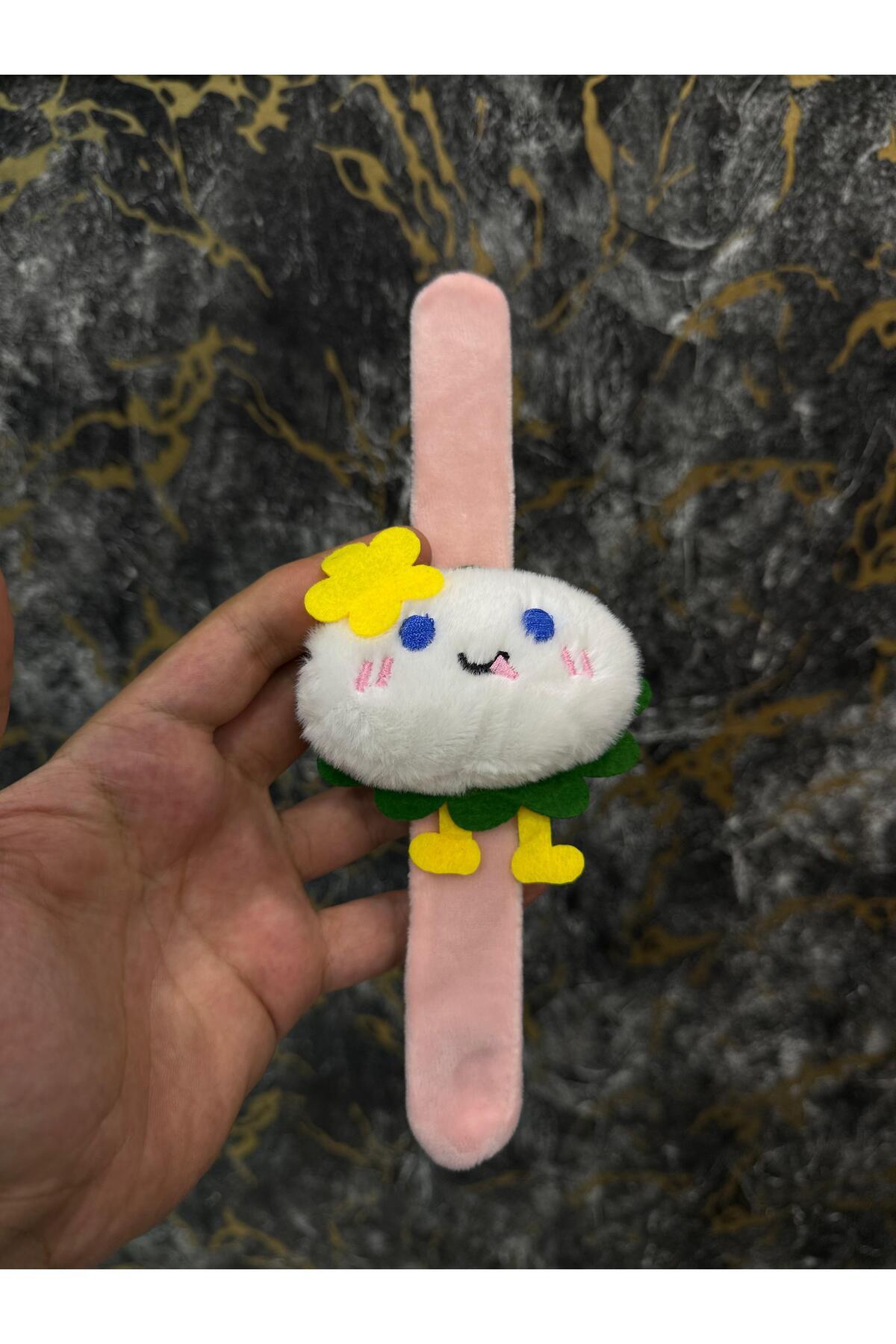 Mochi Peluş Bileklik Oyuncak – Bileğe Vurunca Sarılan Slap Bileklik, Çok Amaçlı Saç Tokası
